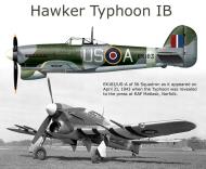 Asisbiz Hawker Typhoon Ib RAF 56Sqn USA EK183 at RAF Matlask Norfolk England 21st Apr 1943 0A