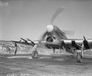 Asisbiz Hawker Typhoon Ib RAF 56Sqn in a revetment at Matlask Norfolk prior to a 'Rhubarb' over Holland 1944 IWM CH9250