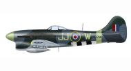 Asisbiz Artwork Profile Tempest MkV RAF 274Sqn JJ W EJ714 England 1944 0A