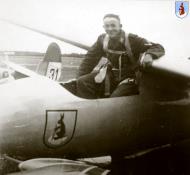 Asisbiz FFS AB10 Glider pilot with a smile from ear to ear expresses the joy of flying solo ebay 01