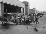 Asisbiz Gotha Go 145 SG111 Stkz RP+NN WNr 556 n Stkz TD+BA WNr 1258 at Celle airport 13 April 1945 IWM BU3432