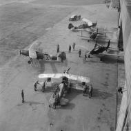 Asisbiz Gotha Go 145 SG111 Stkz TD+BA WNr 1258 n Stkz RP+NN WNr 556 n Arado Ar 96 at Celle 13 April 1945 IWM BU3433