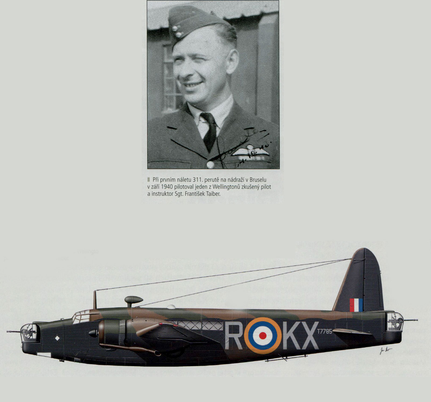 Wellington MkIc RAF 311Sqn KXR T7785 Sgt Frantisek Taiber Honington 1940 ATM 2012 05 P113
