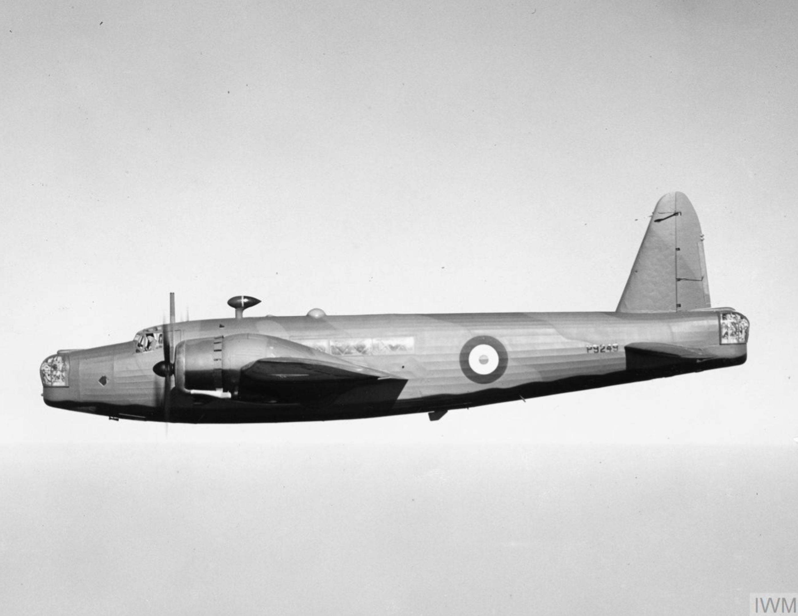 Vickers Wellington Ic RAF P9249 factory fresh in flight March 1940 IWM HU104763