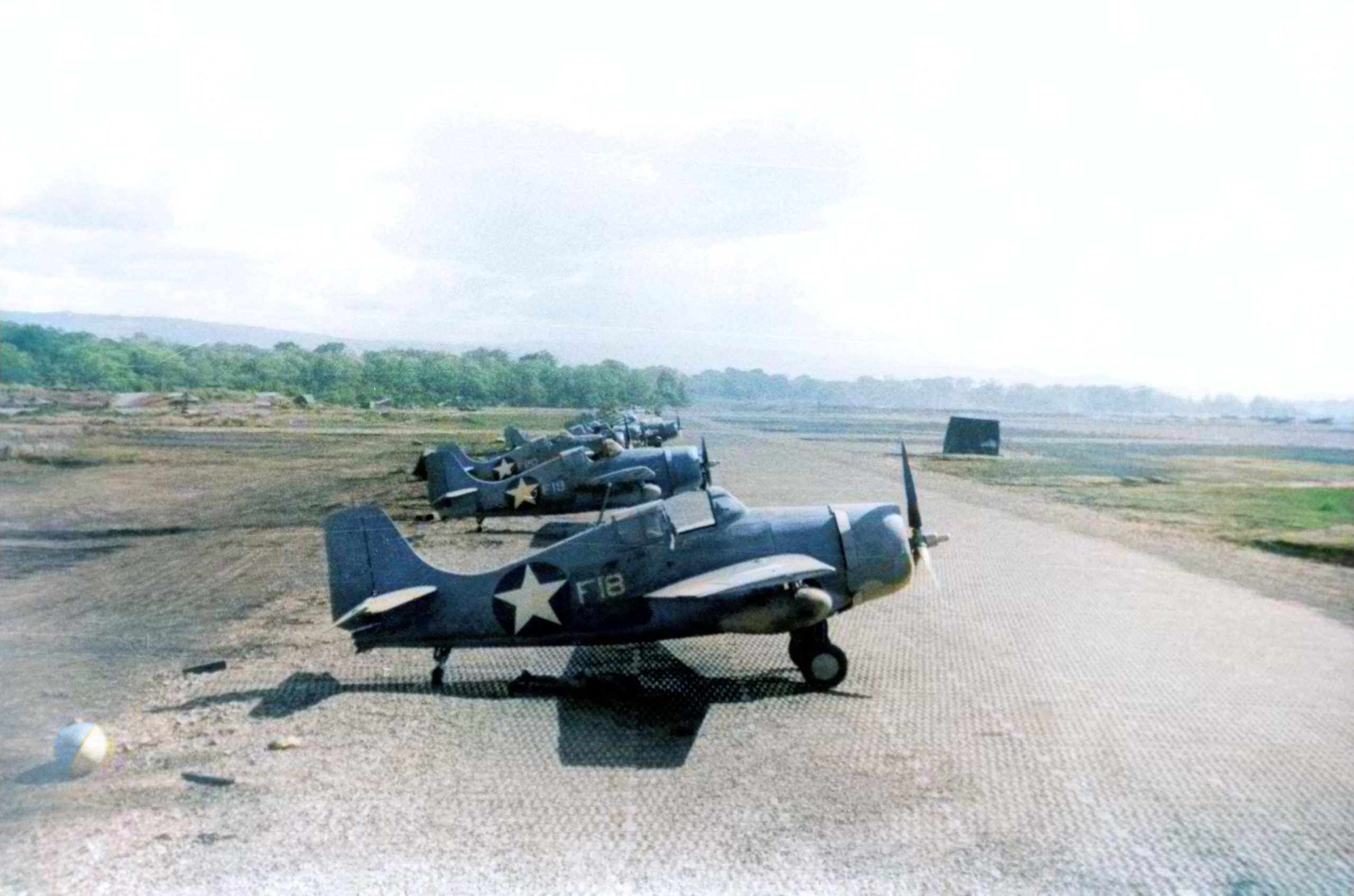 Grumman F4F-Wildcat VF-11 Sundowners White F18 and F19 at Guadalcanal April July 1943 01