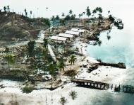 Asisbiz Wrecked facilities and aircraft at the Japanese seaplane base on Tanambogo Island E of Tulagi Guadalcanal 8th Aug 1942 80 G 16311