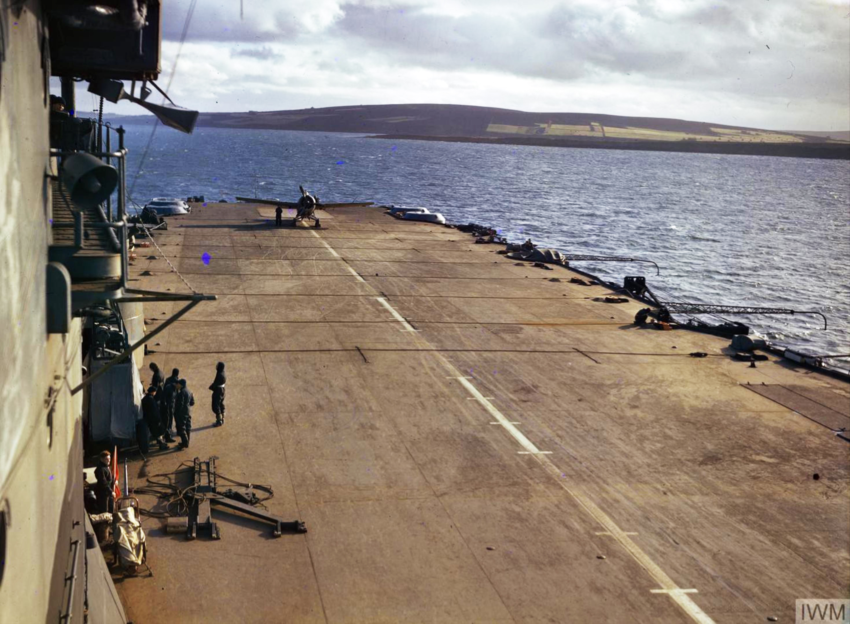 Fleet Air Arm Martlet MkII aboard HMS Formidable North Africa 1942 IWM TR292