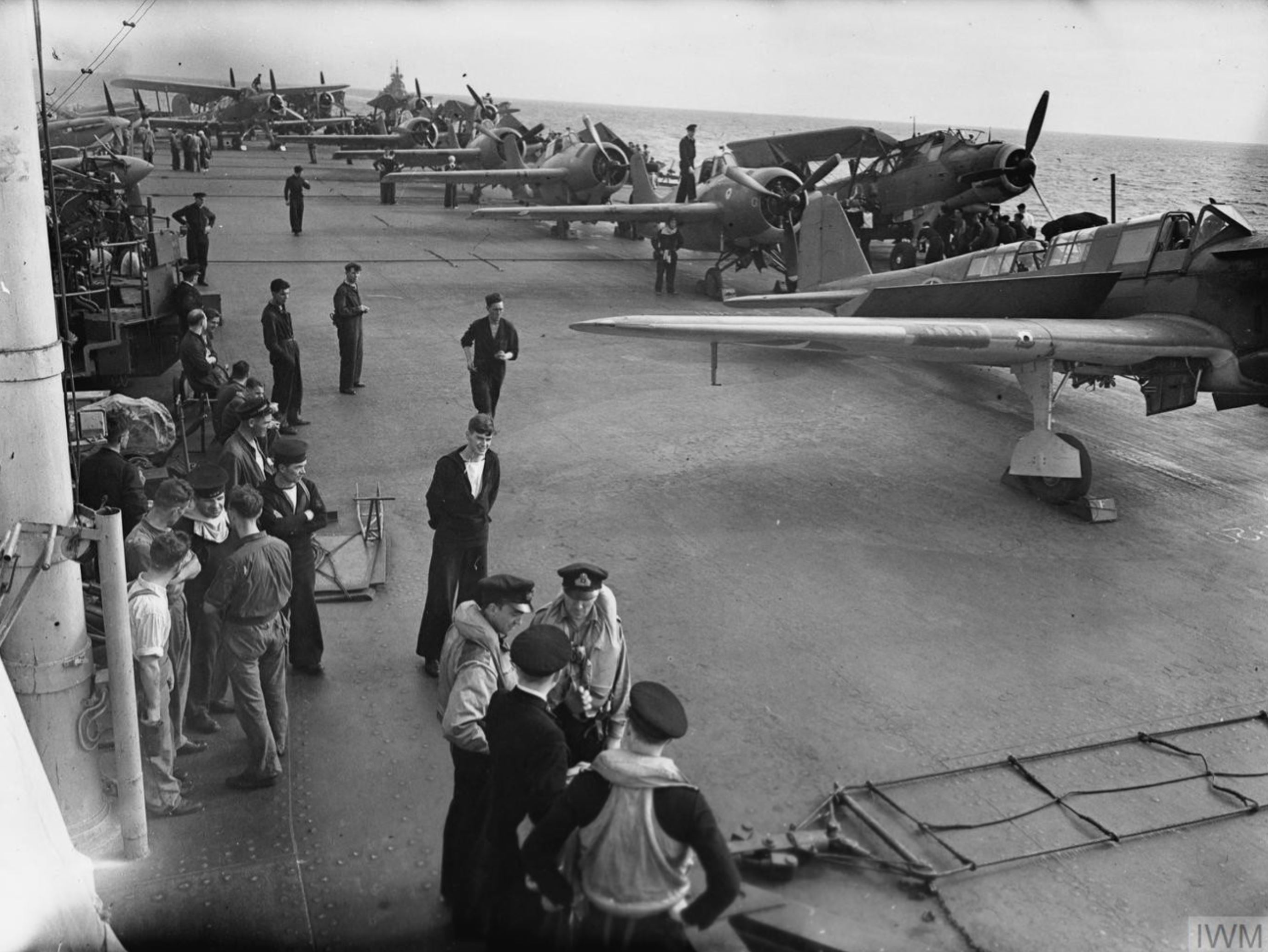Fleet Air Arm Martlets aboard HMS Victorious off French North Africa 1 9th Nov 1942 IWM A12950