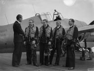 Asisbiz Aircrew Fleet Air Arm Martlet pilots aboard HMS Pursuer who sd 2 enemy ac Atlantic convoy 6th Mar 1944 IWM A22180