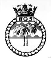 Asisbiz The crest of 805 Squadron IWM A26776