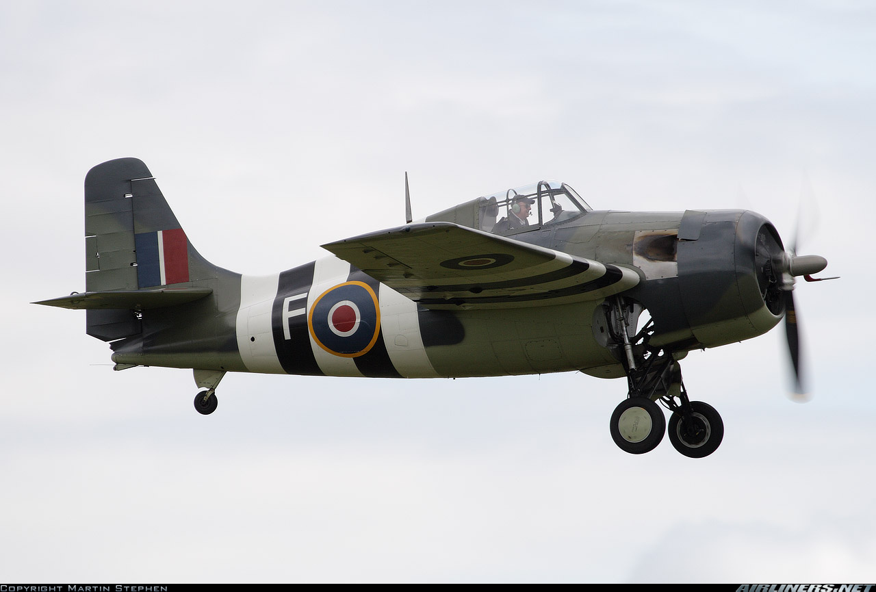 Airworthy Ford FM-2 Wildcat Bu 86711 cn 5765 warbird painted as RN 846 Sqn F 1944 02