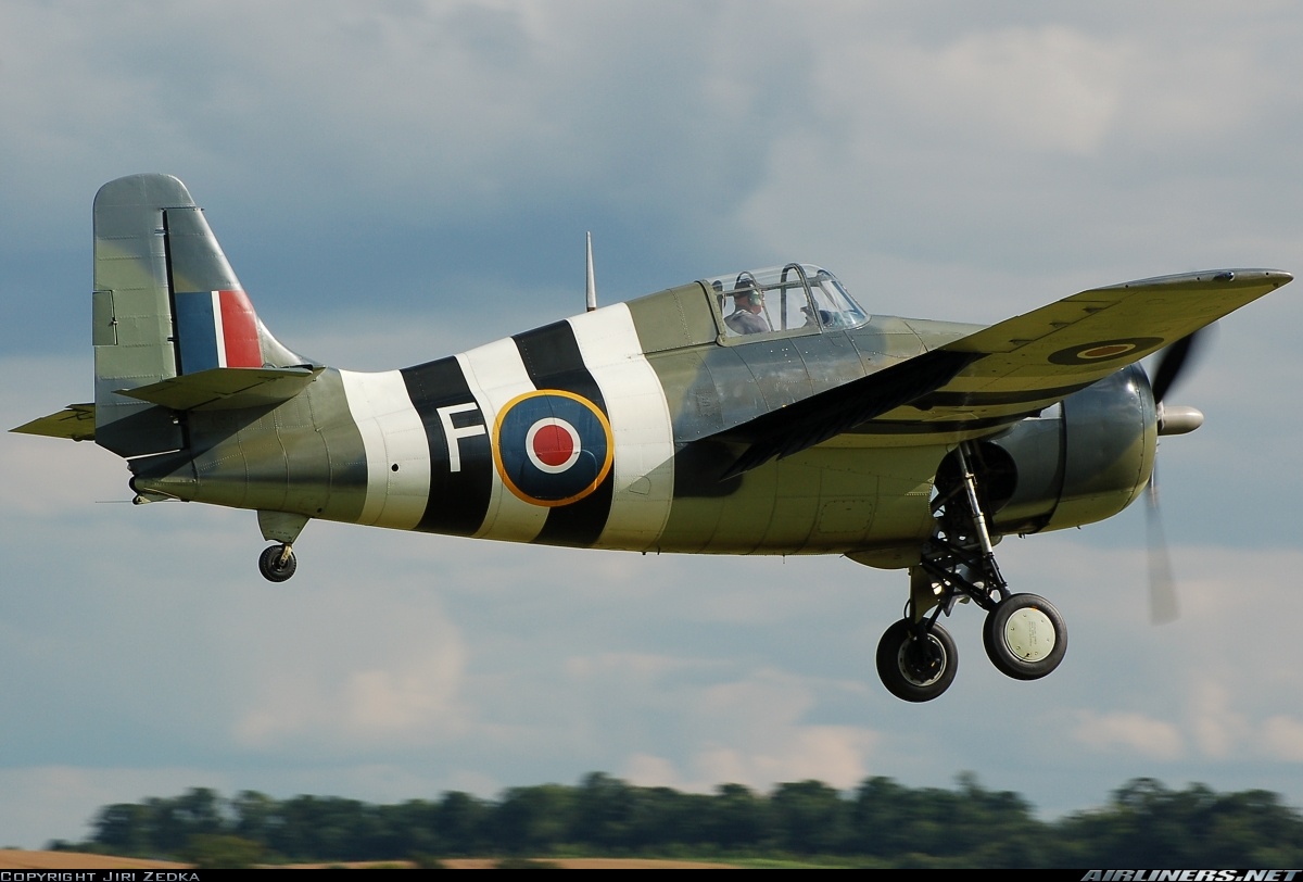 Airworthy Ford FM-2 Wildcat Bu 86711 cn 5765 warbird painted as RN 846 Sqn F 1944 07