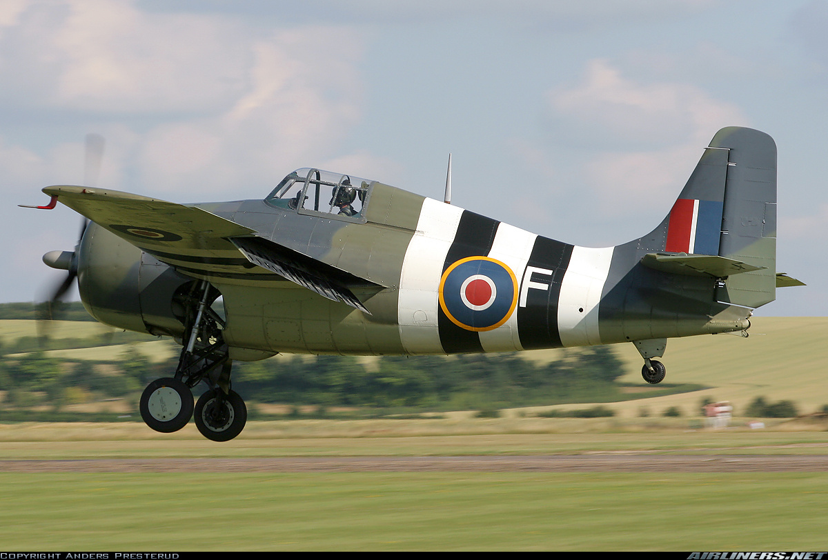 Airworthy Ford FM-2 Wildcat Bu 86711 cn 5765 warbird painted as RN 846 Sqn F 1944 10