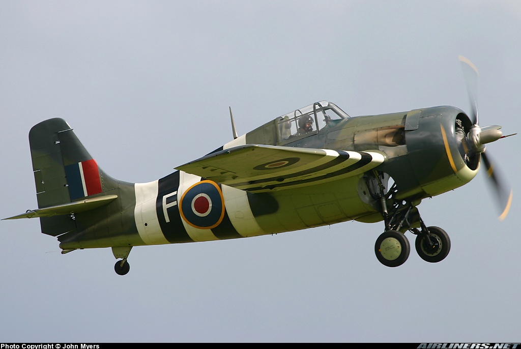 Airworthy Ford FM-2 Wildcat Bu 86711 cn 5765 warbird painted as RN 846 Sqn F 1944 11