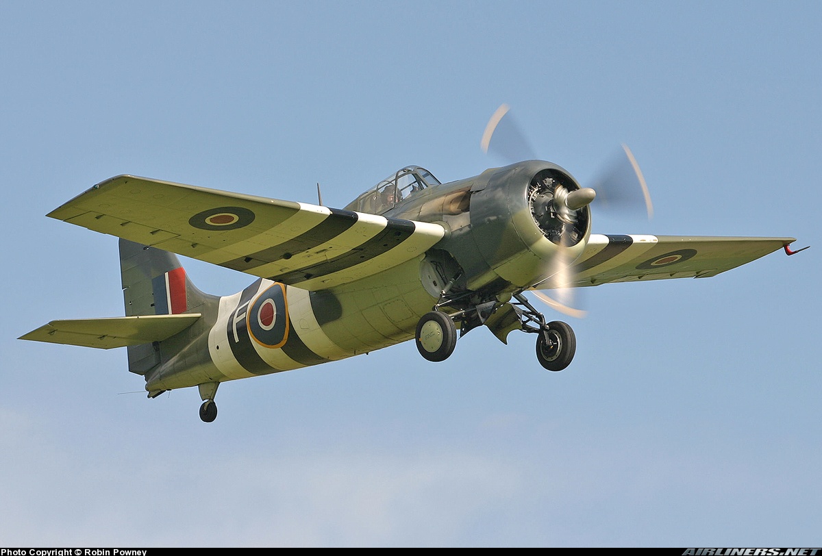 Airworthy Ford FM-2 Wildcat Bu 86711 cn 5765 warbird painted as RN 846 Sqn F 1944 14