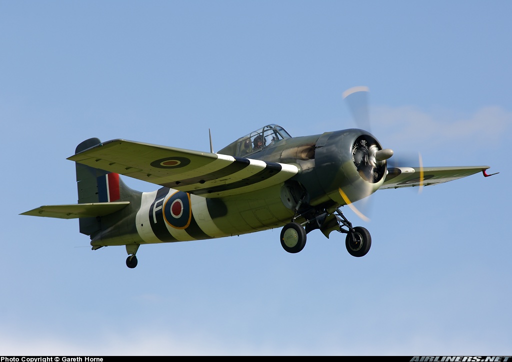 Airworthy Ford FM-2 Wildcat Bu 86711 cn 5765 warbird painted as RN 846 Sqn F 1944 16