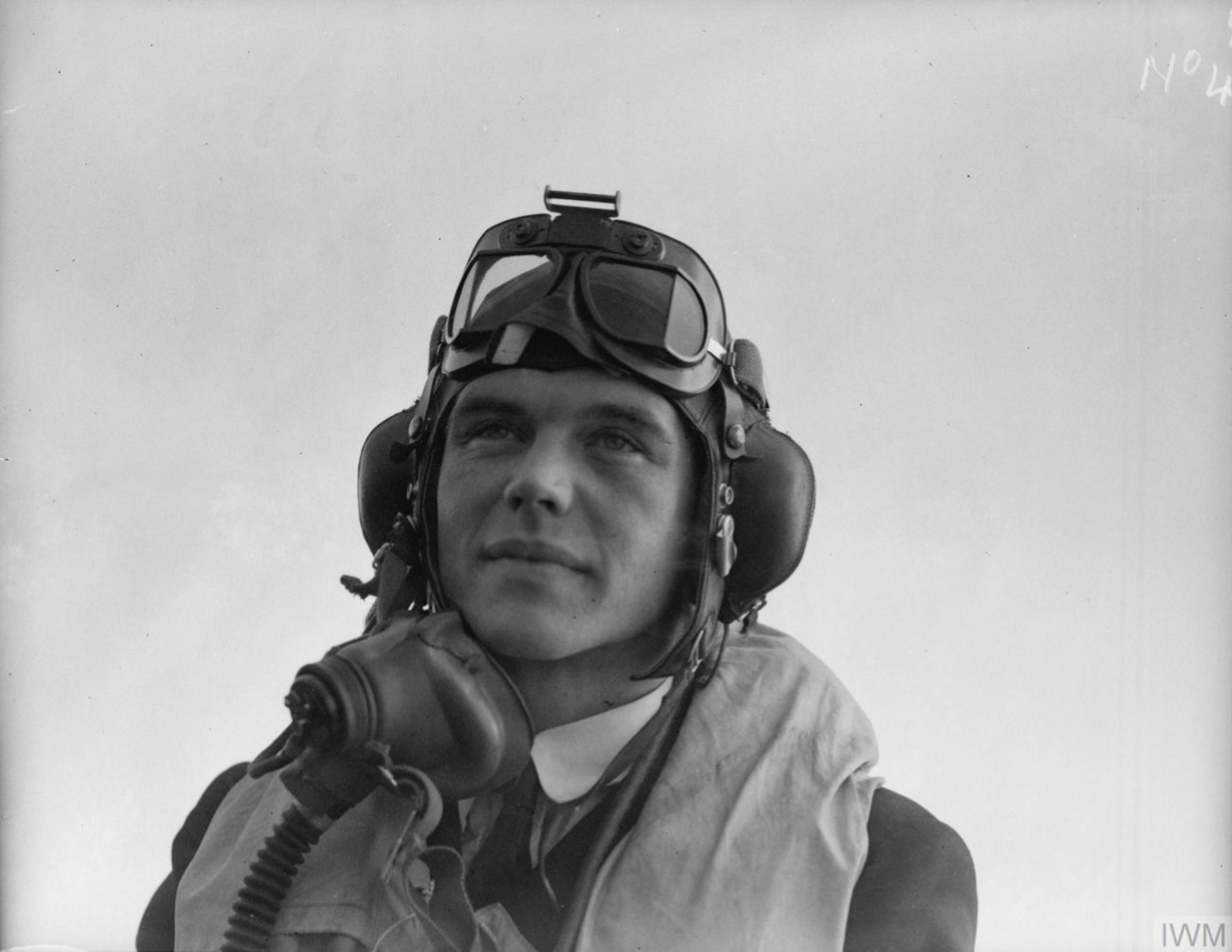 Aircrew Fleet Air Arm Martlet pilot SubLt R Henderson aboard HMS Victorious Sep 1942 IWM A12566