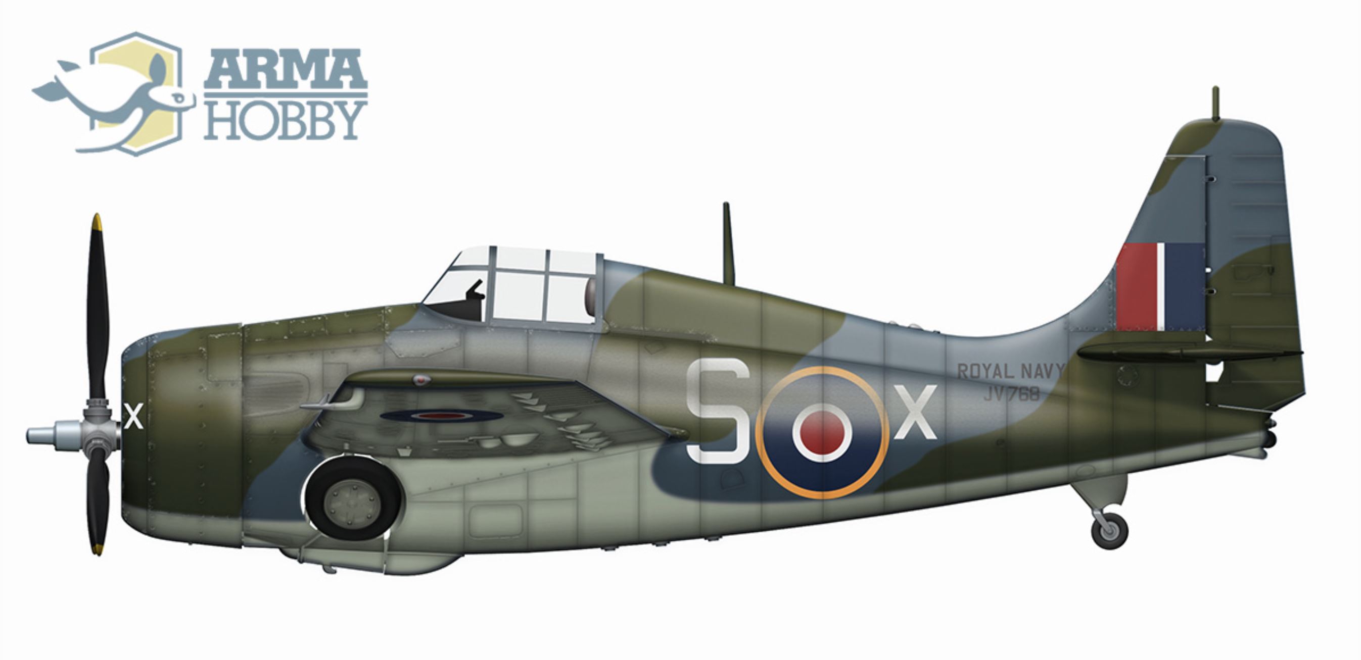 Fleet Air Arm FM-2 Martlet MkIV RN 882NAS SX Ronald F Moore JV768 HMS Searcher off Norway 25th Mar 1945 0A