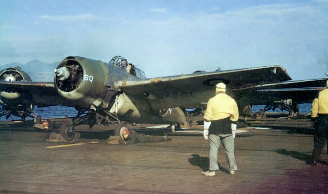 Fleet Air Arm FM-2 Martlet MkIV RN 882Sqn 6Q HMS Searcher off the Scottish coast 1944 01