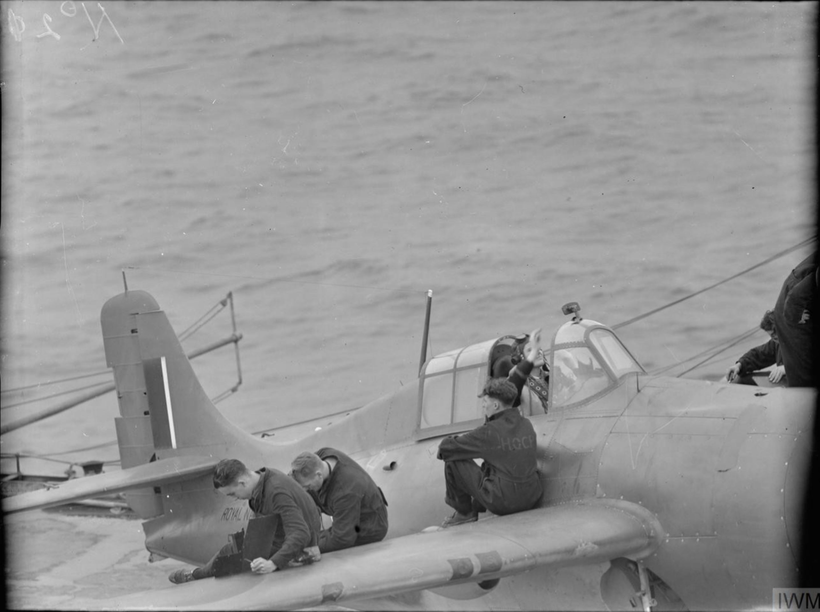 Fleet Air Arm FM-2 Martlet aboard HMS Victorious Sep 1942 IWM A12551