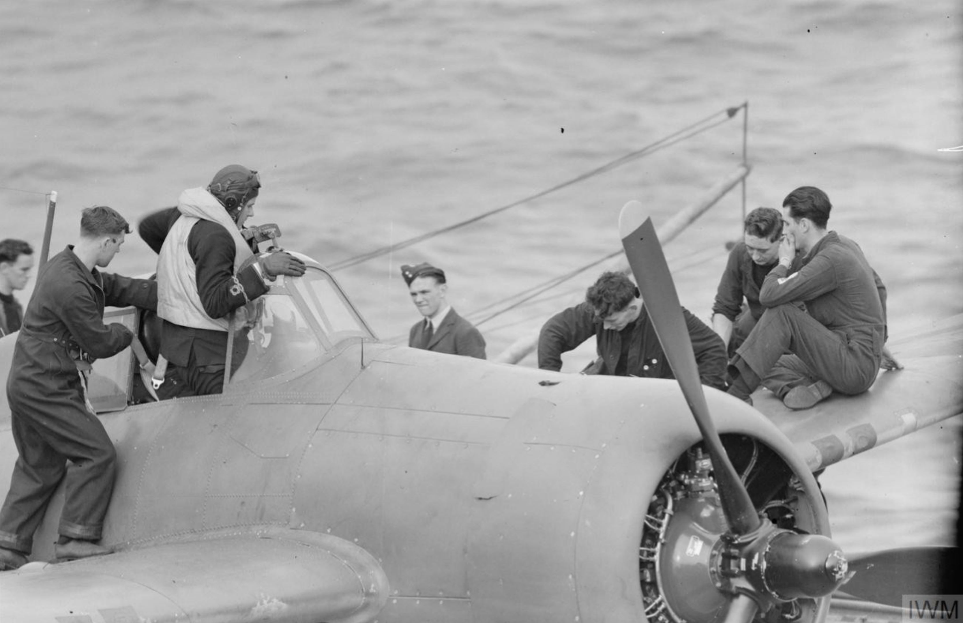 Fleet Air Arm FM-2 Martlet aboard HMS Victorious Sep 1942 IWM A12553