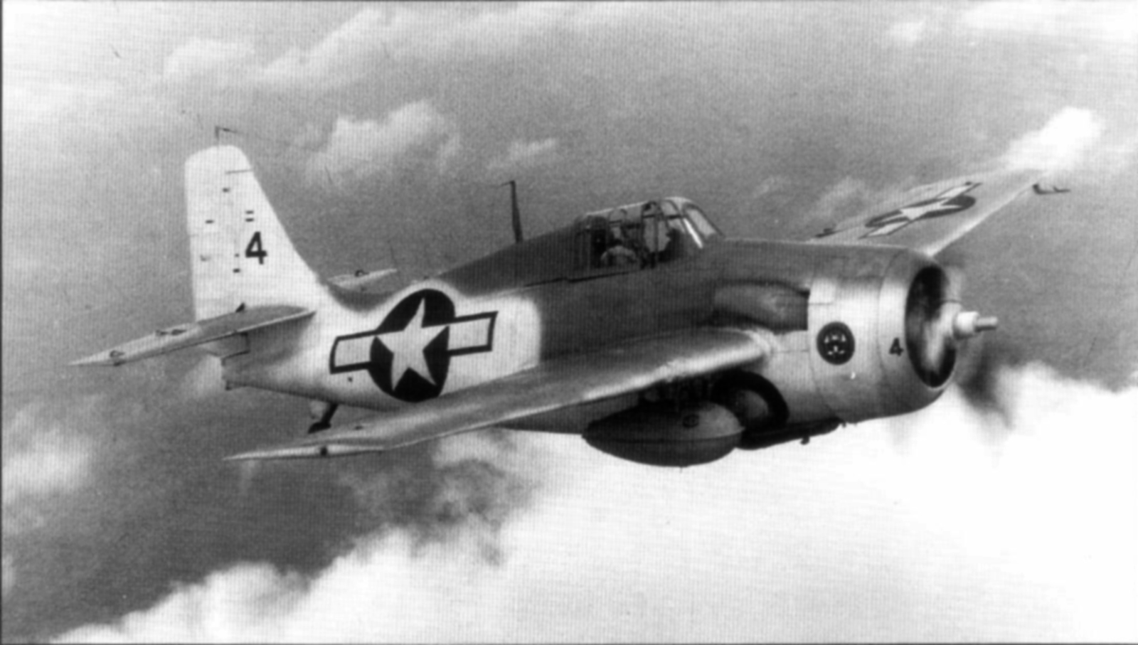 General Motors FM-2 Wildcat VC-13 Black 4 on patrol CVE-64 USS Tripoli 01