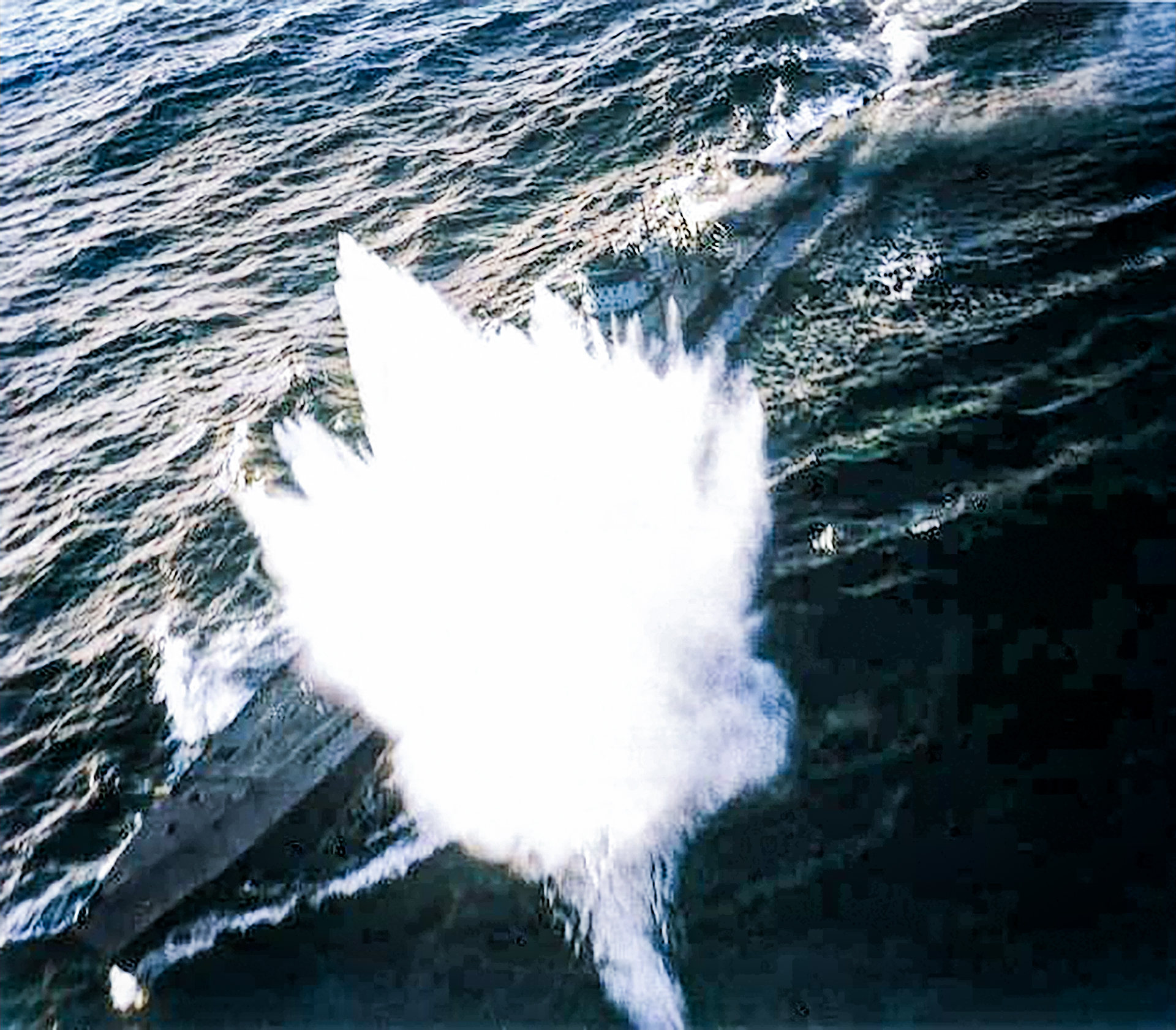 German Submarine U 185 under attack VC13 aircraft USS Core (CVE-13) 24th Aug 1943