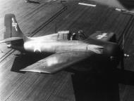 Asisbiz General Motors FM 2 Wildcat VC 27 White 52 landing mishap CVE 78 USS Savo Island 1945 01