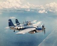 Asisbiz General Motors FM 2 Wildcat fighters from USS White Plains (CVE 66) escort mission on Rota Island Marianas 24th Jun 1944 ASC