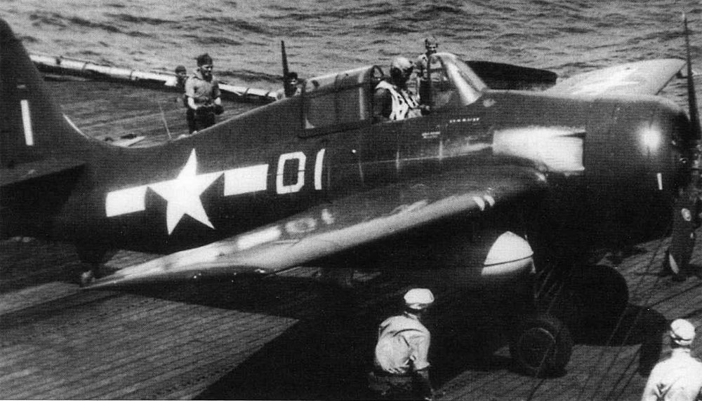 General Motors General Motors FM-2 Wildcat VC-79 White D1 BuNo 55592 USS Sargent Bay 1945 01