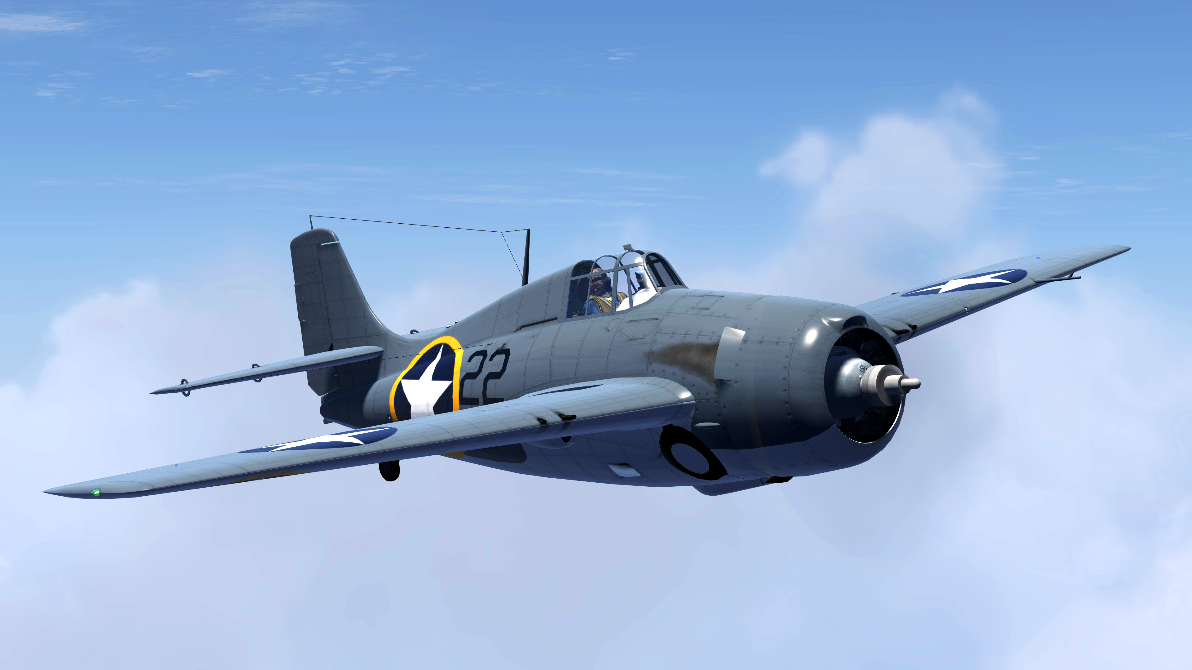 COD USN F4F-3 Wildcat VF-4 Black 22 Torch V01