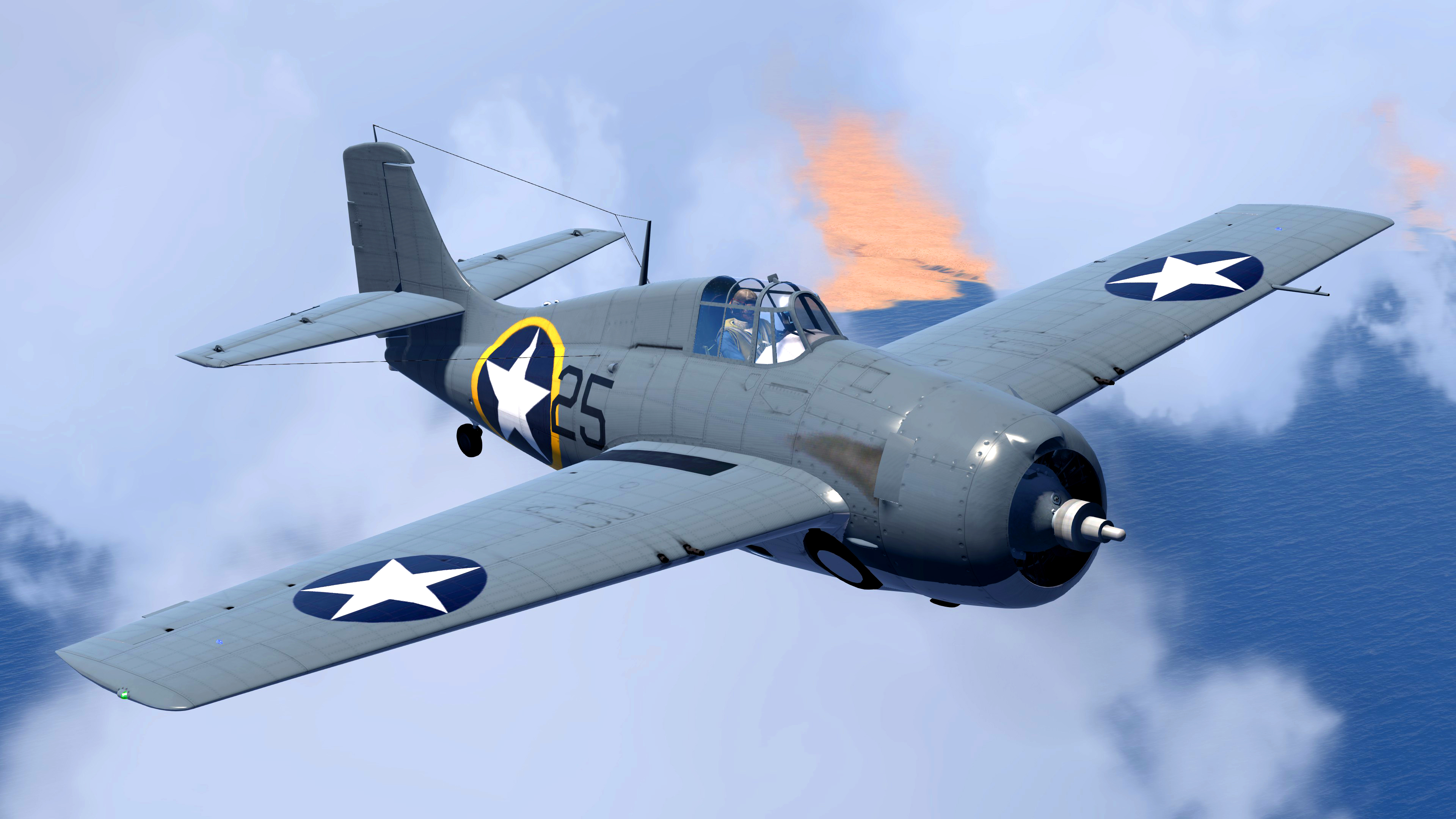 COD USN F4F-3 Wildcat VF-4 Black 25 Torch V01