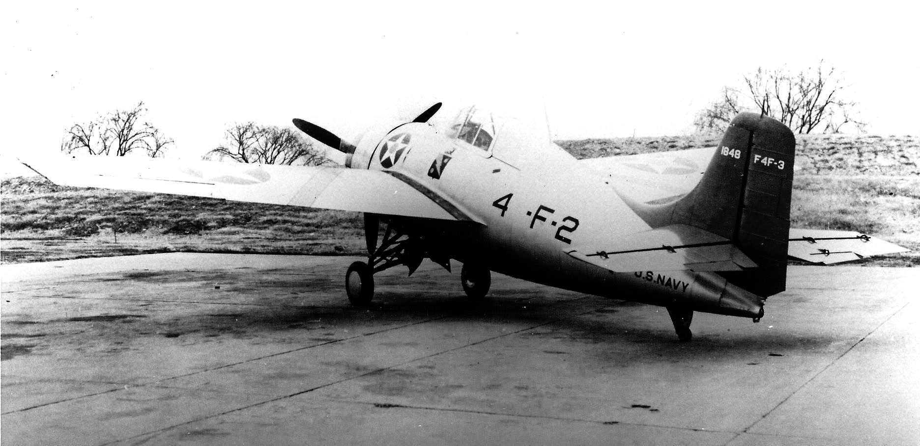 Grumman F4F-3 Wildcat BuNo 1948 at Bathpage NY 12th Dec 1940 awaiting delivery to VF-41 01