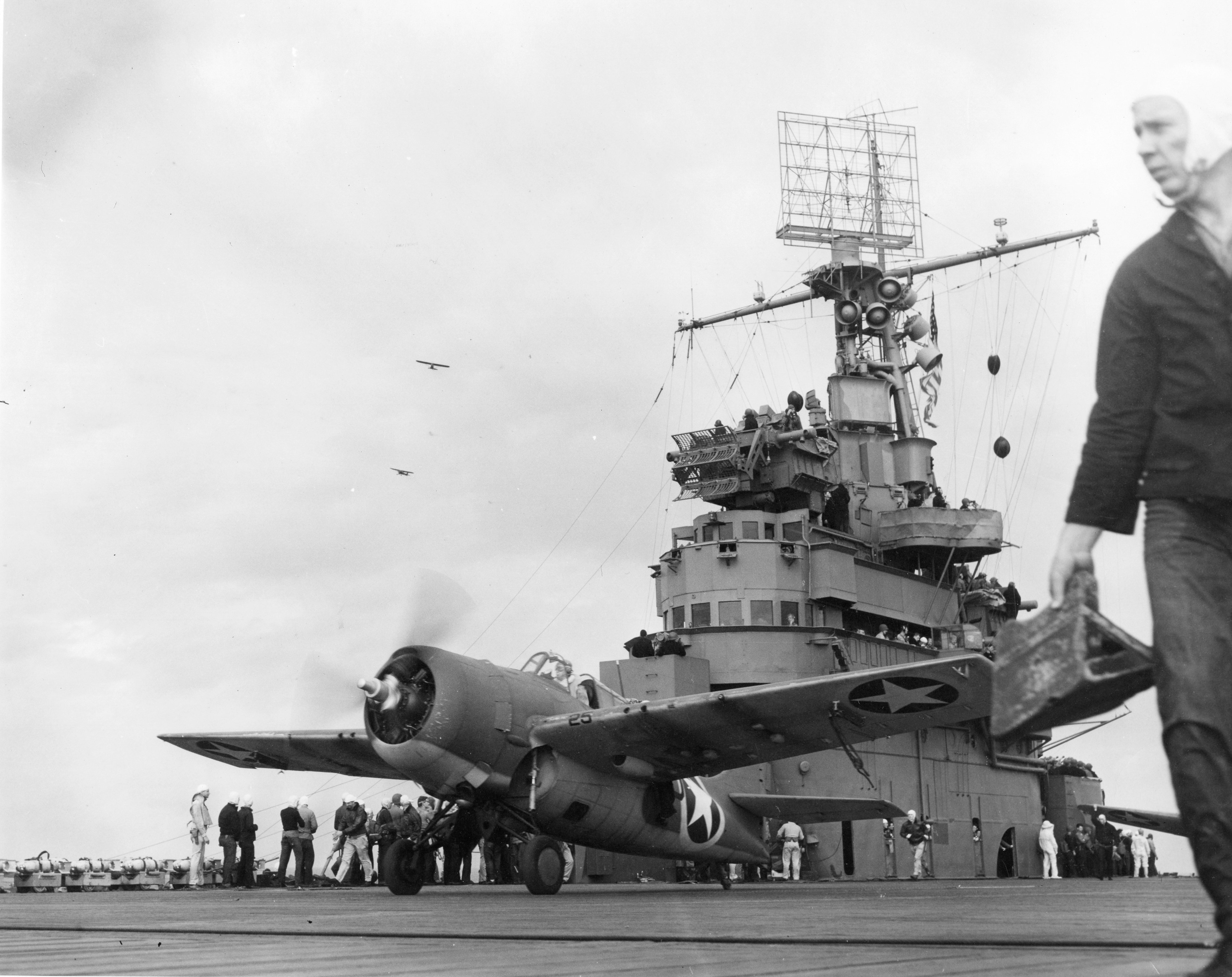 Grumman F4F-4 Wildcat VF-4 taking off from USS Ranger (CV-4) during the invasion of Morocco 8th Nov 1942 80-G-30244