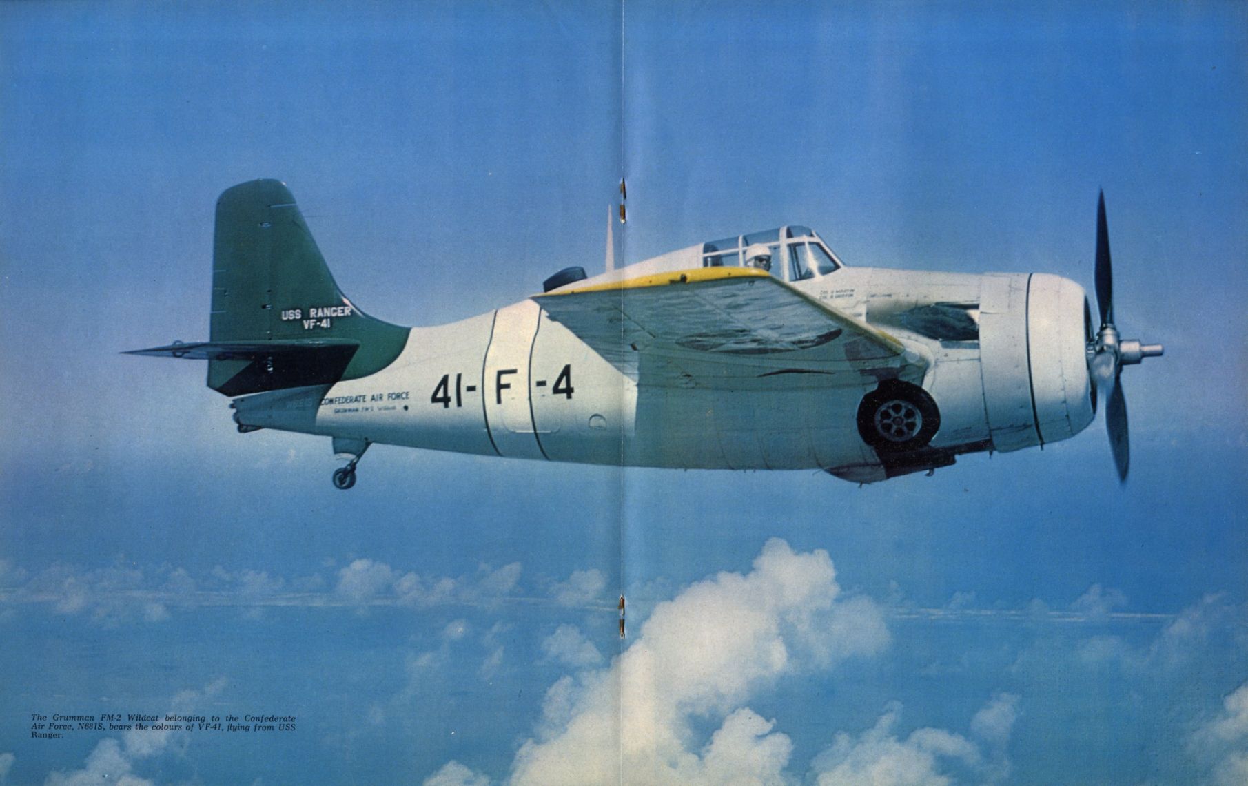 Airworthy FM-2 Wildcat as VF-41 Black 41F4 aboard CV-4 USS Ranger Dec 1940 to Mar 1941 01