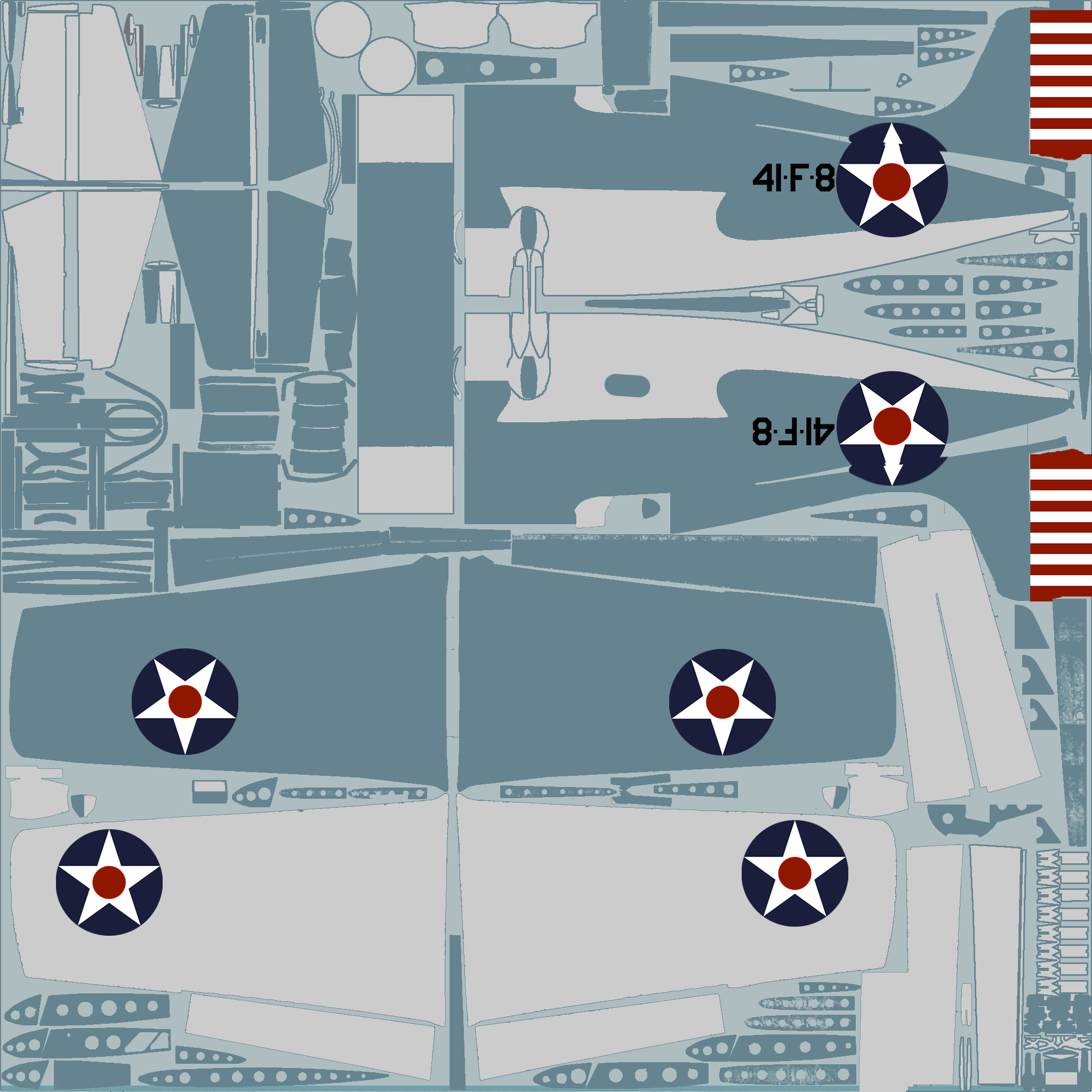 COD USN F4F-3 Wildcat VF-41 Black 41F8