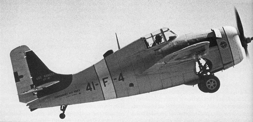 Grumman F4F-3 Wildcat VF-41 Black 41F4 BuNo 1850 pilot Charlie Shields CV-4 USS Ranger 1940 01