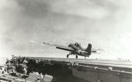 Asisbiz Grumman F4F 3 Wildcat VF 6 Black 7 being launched from CV 6 USS Enterprise 12th May 1942 01