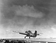Asisbiz Grumman F4F 3 Wildcat VF 6 Black 7 taking off from CV 6 USS Enterprise Coral Sea area 18 May 1942 80 G 7725