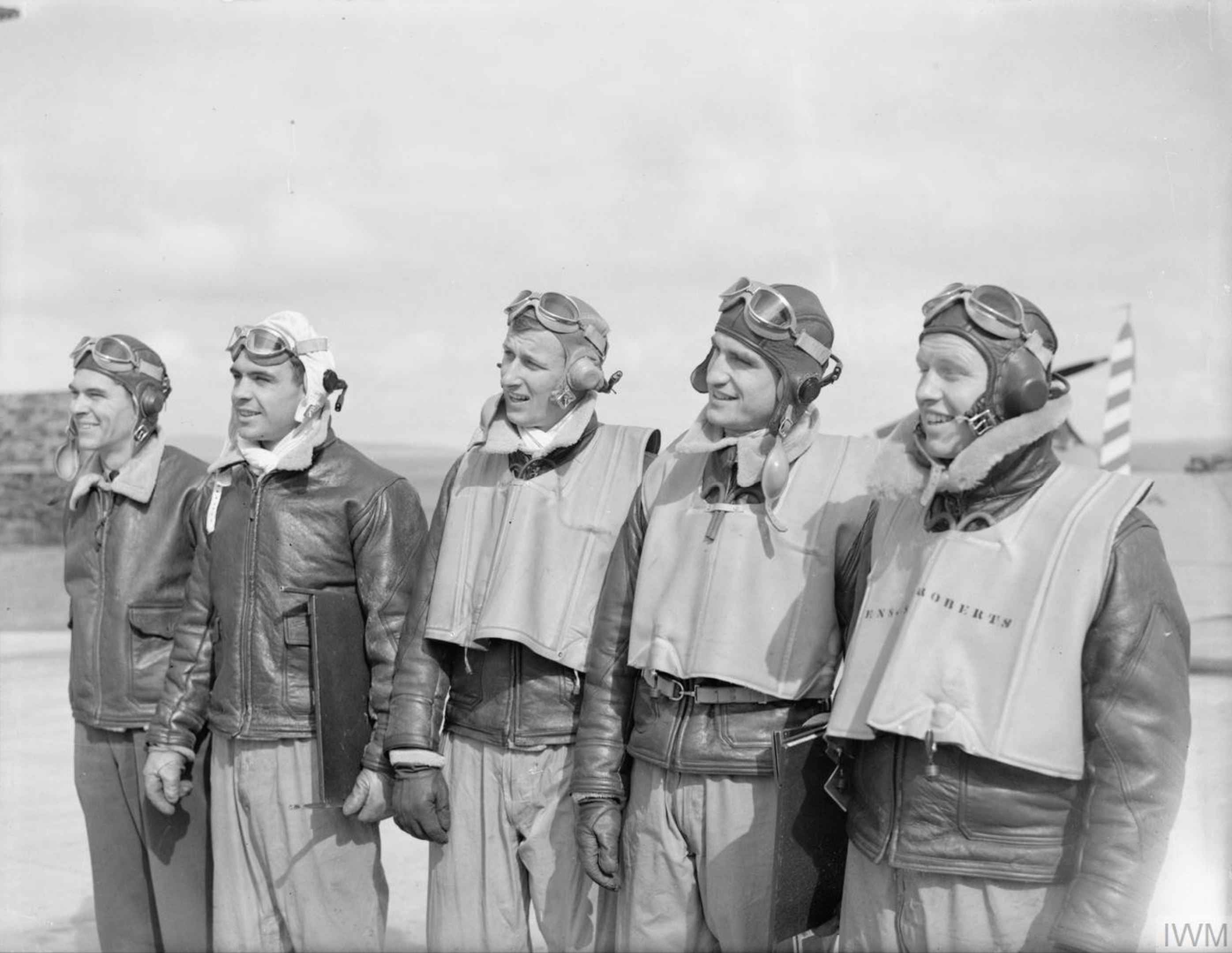 Aircrew USN pilots at RNAS Hatson Island of Mainland Orkney Scotland Apr 1942 IWM A9362