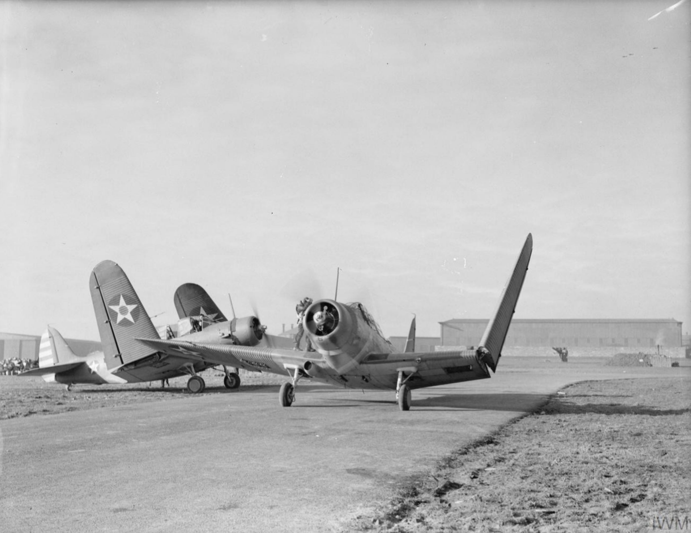 USN Douglas TBD Devastator at RNAS Hatston Island of Mainland Orkney Scotland Apr 1942 IWM A9378