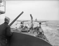 Asisbiz USN CS 7 Curtis SOC 3 Seagulls 7CS3 and 7CS4 aboard USS Wichita off Orkney Scotland Apr 1942 IWM A9348