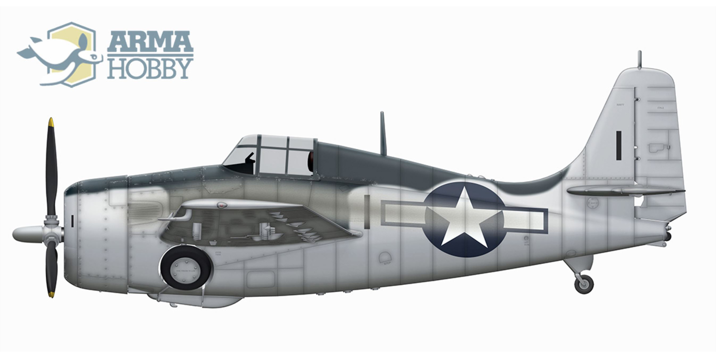 General Motors FM-2 Wildcat VC-69 Black 1 CVE-60 USS Guadalcanal North Atlantic Autumn 1944 0A
