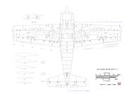 Asisbiz Aircraft scale drawing of a Ford FM 2 Wildcat Bottom View 1.48 Scale drawn by J Temma 0A