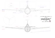 Asisbiz Aircraft scale drawing of a Ford FM 2 Wildcat Front and Rear Cross Section View 1.48 Scale drawn by J Temma 0A