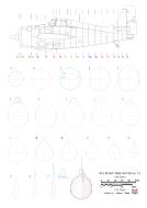 Asisbiz Aircraft scale drawing of a Ford FM 2 Wildcat Side and Cross Section View 1.48 Scale drawn by J Temma 0A
