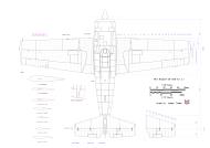 Asisbiz Aircraft scale drawing of a Ford FM 2 Wildcat Top Section View 1.48 Scale drawn by J Temma 0A