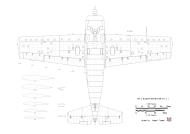 Asisbiz Aircraft scale drawing of a Grumman F4F 3 Wildcat Bottom View 1.48 Scale drawn by J Temma 0A