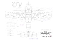 Asisbiz Aircraft scale drawing of a Grumman F4F 4 Wildcat Bottom View 1.48 Scale drawn by J Temma 0A