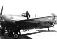 Asisbiz FM 2 Wildcat VC 76 White 4 LTJG Noah P Butt Jr first Wildcat to land on Motayama airfield 1 on Iwo Jima Mar 1945 01